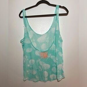 Pink Brand Pineapple Tank Top Victoria’s Secret